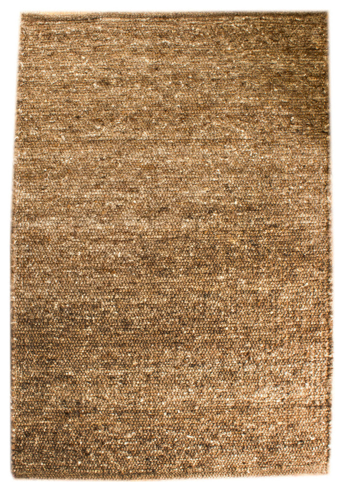 Casual Wool Rug Tabacco Brown 4' X 6' Elements BERB-01
