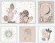 Cactus in Snow Pentaptych, 5-Piece Set