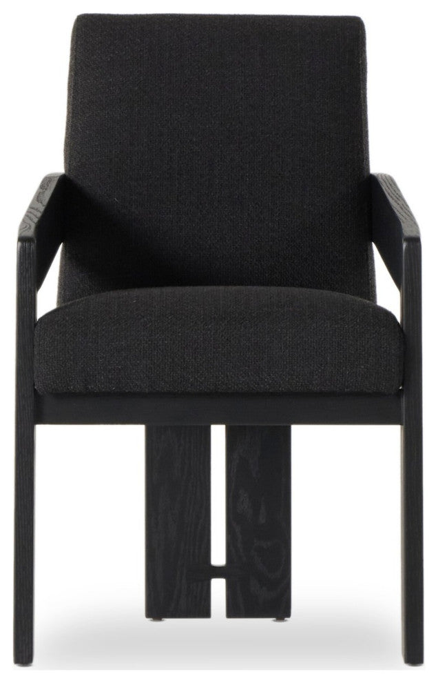 Roxy Dining Armchair Gibson Black, Brushed Ebony Oak