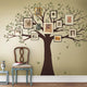 Family Tree Decal, Two Colors, Scheme A, Small, 95"x80"