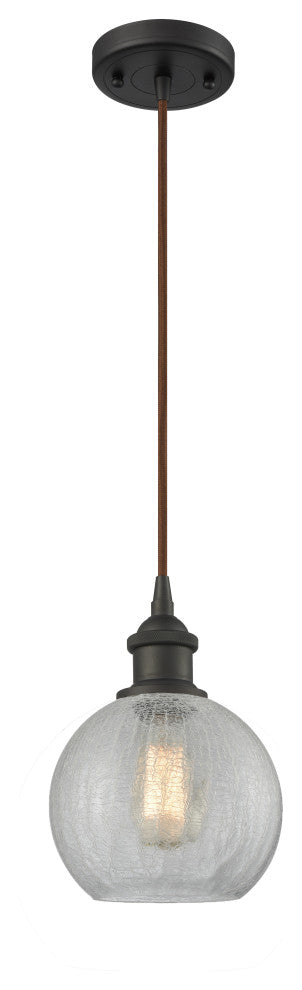 Innovations Lighting 516-1P-OB-G125-8-LED Athens 1 Light 8" Mini Pendant