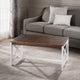 GDF Studio Newman Indoor Farmhouse Finished Acacia Wood Coffee Table, Dark Brown