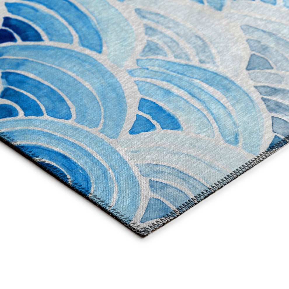 Indoor/Outdoor Seabreeze SZ5 Poolside Machine Washable 2'3" x 7'6" Runner Rug