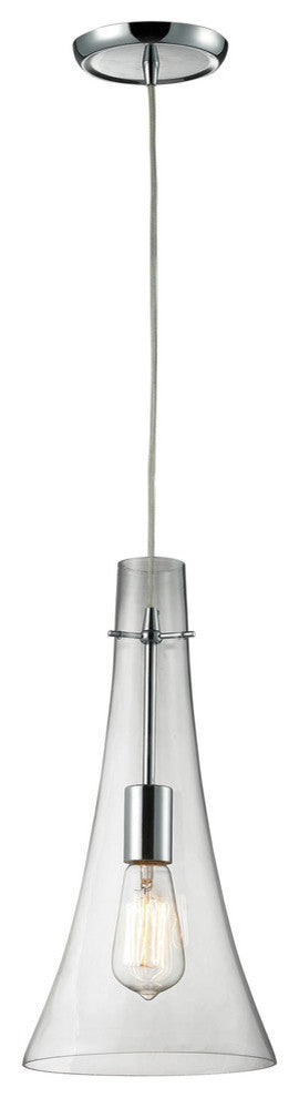 Menlow Park 1-Light Pendant, Polished Chrome