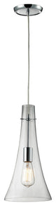 Menlow Park 1-Light Pendant, Polished Chrome