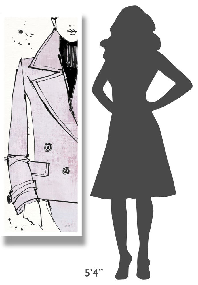 "Fashion Strokes V Pastel" Digital Paper Print by Anne Tavoletti, 20"x56"