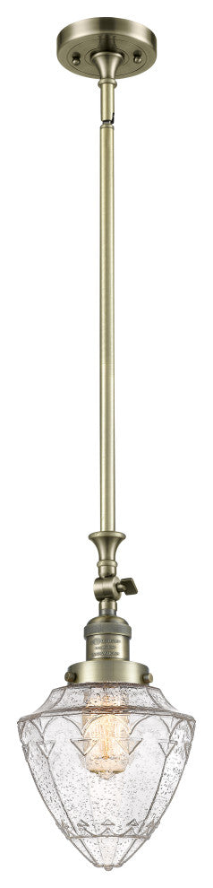 Innovations 206-AB-G664-7-LED 1 Light Mini Pendant, Antique Brass