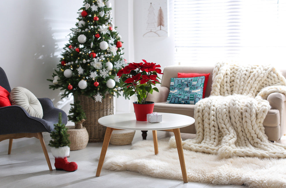 Ice Colored Crazy Merry Christmas Polyester Throw Pillow, 18"x18"