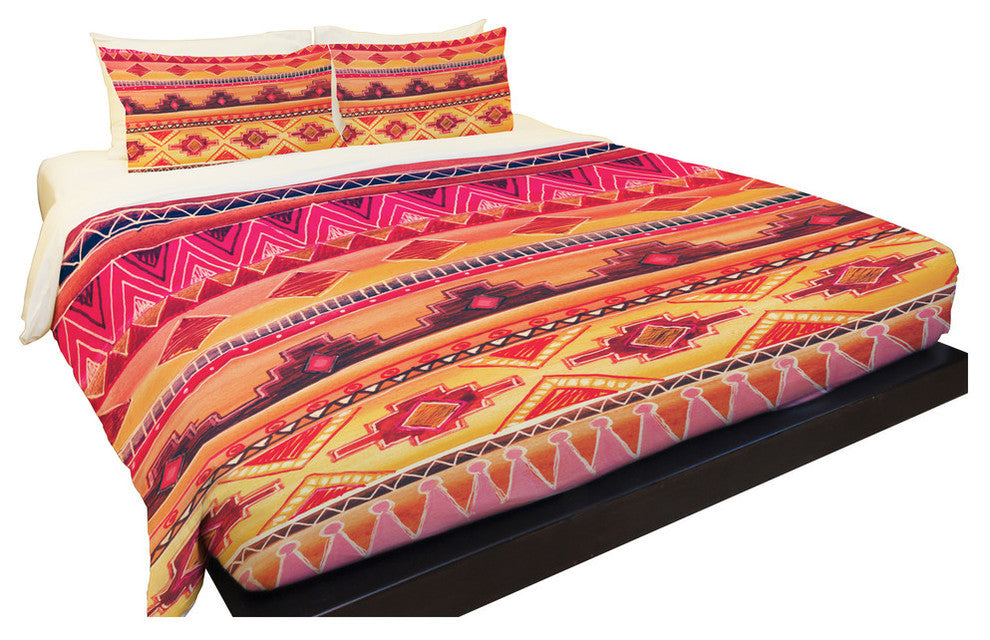 Tequila Sunrise, Multi Lightweight Full Queen Duvet Cover