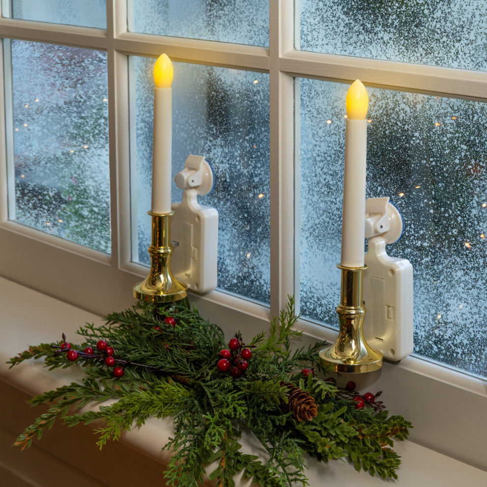 Carolite Pro Solar Window Candle, 2-Pack