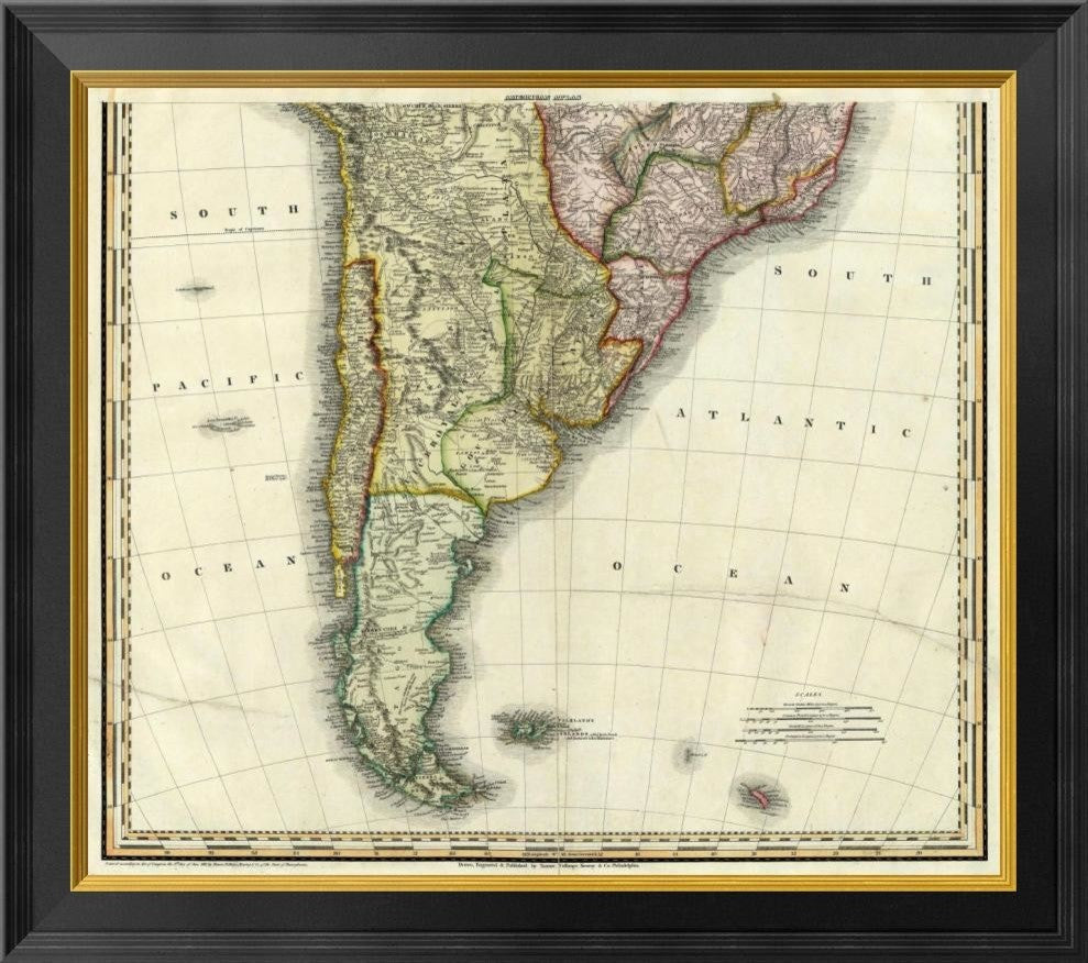 "South America and West Indies, 1823"  by Henry S. Tanner, 26x23"