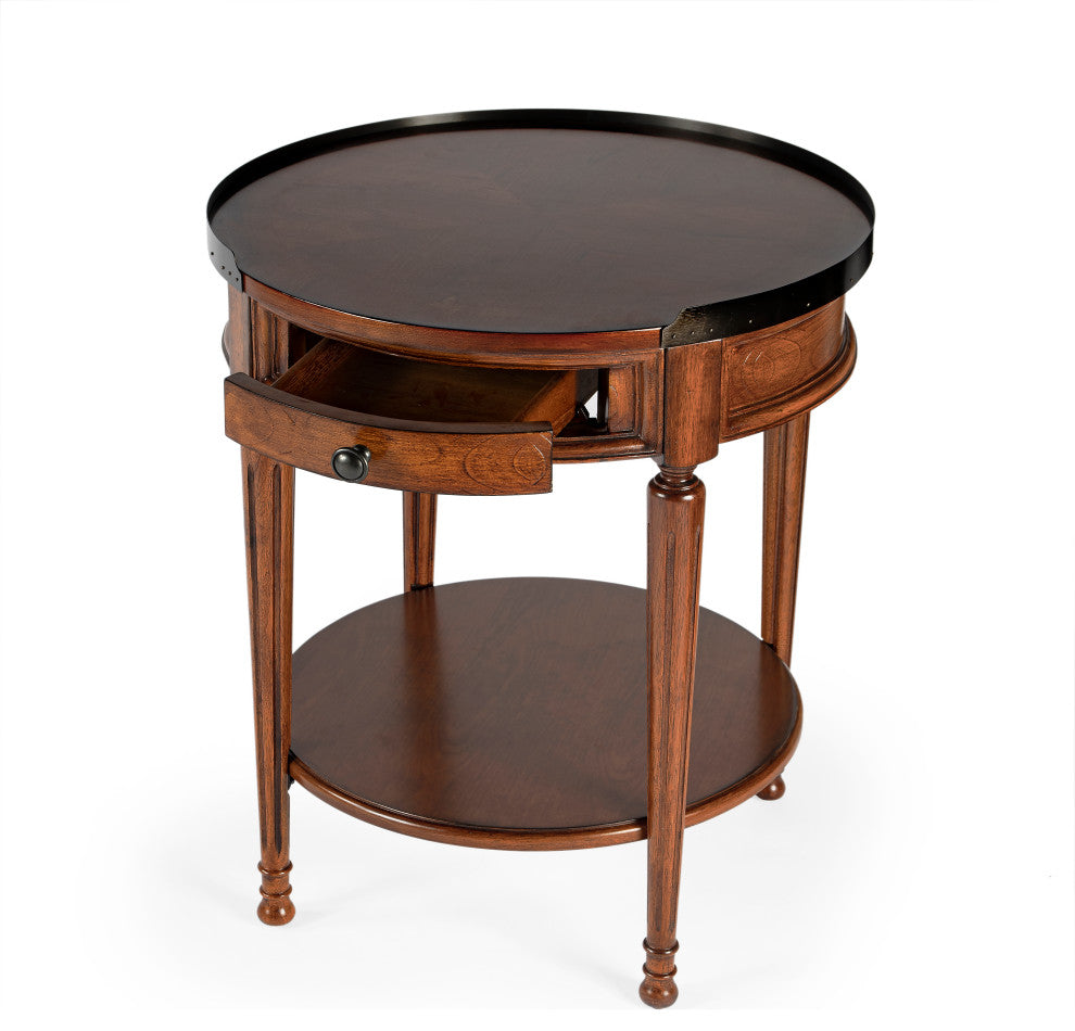 Butler Sampson Olive Ash Burl Accent Table