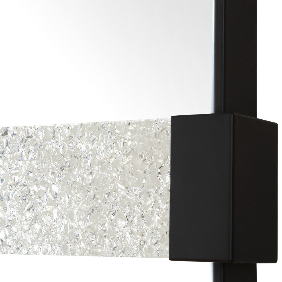 Uttermost 09980 Stratton 29-3/8" W x 72" H Rectangular Framed - Black