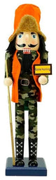15" Decorative "Gone Hunting" Wooden Christmas Nutcracker in Fatigues