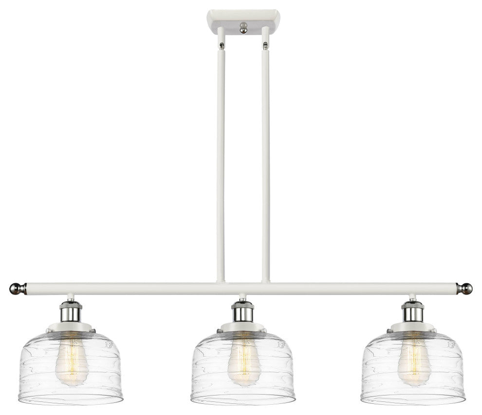 Innovations 916-3I-WPC-G713 3-Light Island Light, White, Polished Chrome