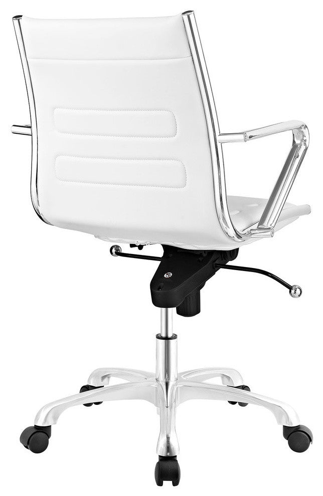 White Ascend Mid Back Office Chair