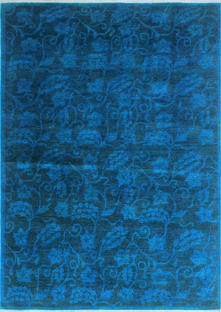 Overdyed Peshawar Ramila Blue and Rug, 4x7'5