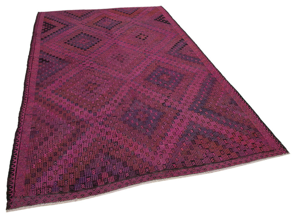 Rug N Carpet - Handwoven Anatolian 5' 11'' x 9' 6'' Unique Wool Kilim Rug