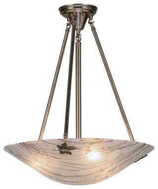 20W Metro Fusion Branches W/Maple Leaves Semi-Flushmount