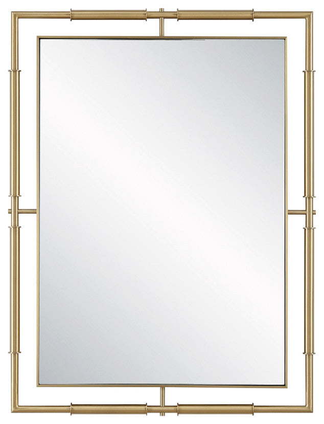 Uttermost It's All Connected Rectangle Brass Mirror