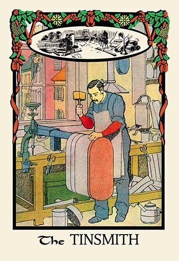 The Tinsmith- Gallery Wrapped Canvas Art 28" x 42"
