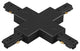 WAC Lighting L Track X Connector in Black