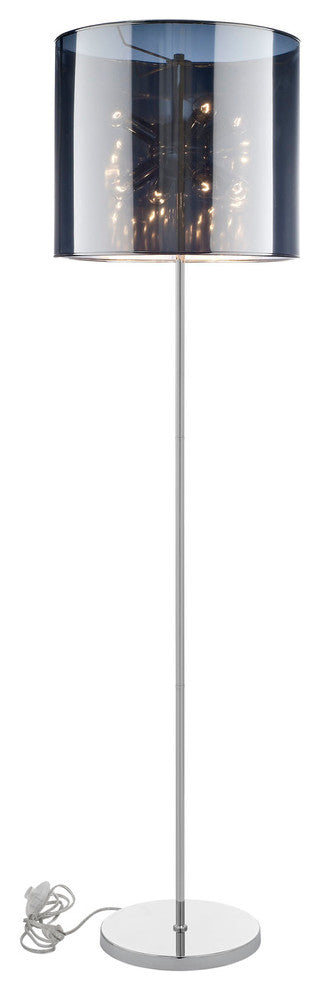 Modern Contemporary Living Room Metal Floor Lamp Silver
