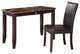 Desk and Chair, Faux Marble, Espresso Brown, 2 Piece Pack