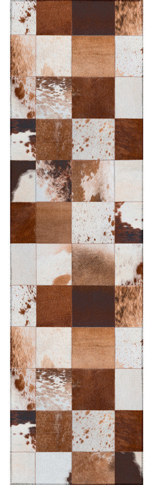 Indoor/Outdoor Stetson SS10 Driftwood Machine Washable 2'3" x 12' Runner Rug