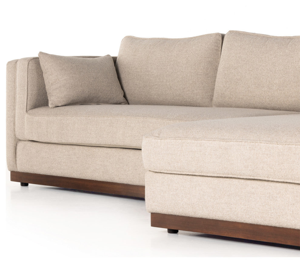Lawrence 2pc Raf Sectional-Nova Taupe
