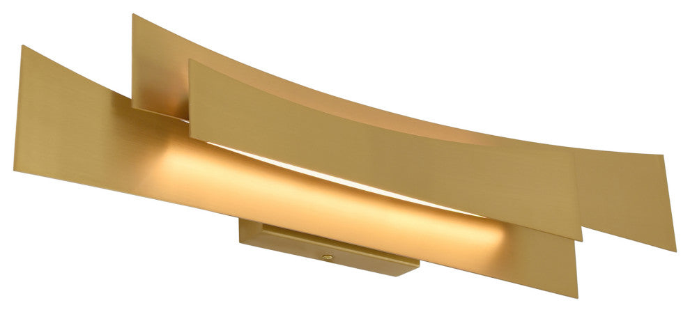 Candora Integrated LED Vanity Light, Brass, 24 Inches