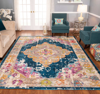 Noori Rug Distressed Jerilyn Navy/Beige Rug