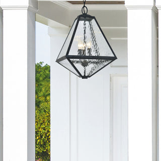 Crystorama Lighting Group GLA-9705-WT Glacier 3 Light 14"W - Black Charcoal