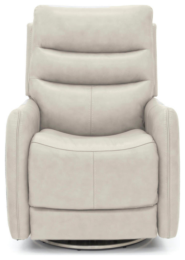 3PHL-1215 San Marco Dove Swivel Recliner With Power Recline, Head Rest & Lumbar
