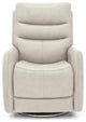3PHL-1215 San Marco Dove Swivel Recliner With Power Recline, Head Rest & Lumbar