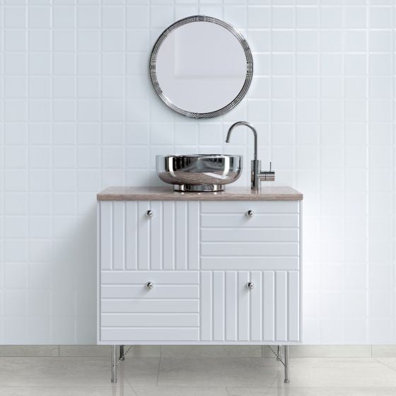 Oxide Blanc 3X18 Matte Bullnose, (4x4 or 6x6) Sample