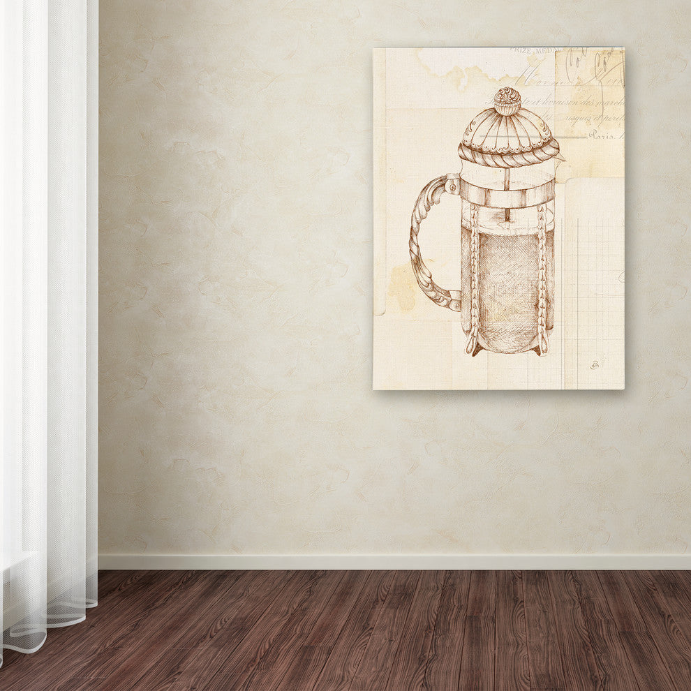 Daphne Brissonnet 'Authentic Coffee II' Canvas Art, 47"x35"
