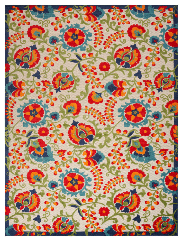 Nourison Aloha 10' x 14' Multicolor Farmhouse Area Rug