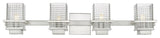 Innovations 310-4W-SN-CL 4-Light Bath Vanity Light, Satin Nickel