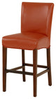 Milton Fabric Stool, Pumpkin, Counter Stool, Bonded Leather