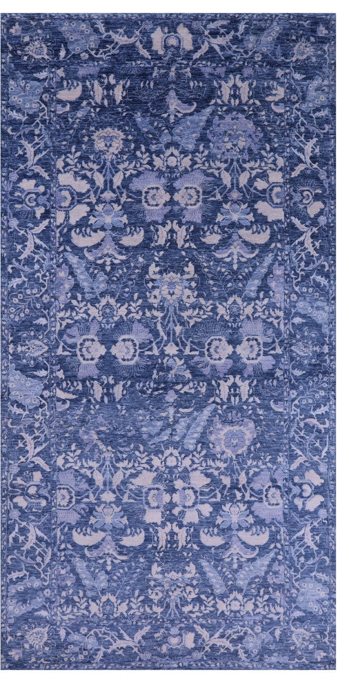 6' 11" X 14' 2" Modern Hand-Knotted Wool Rug Q11898