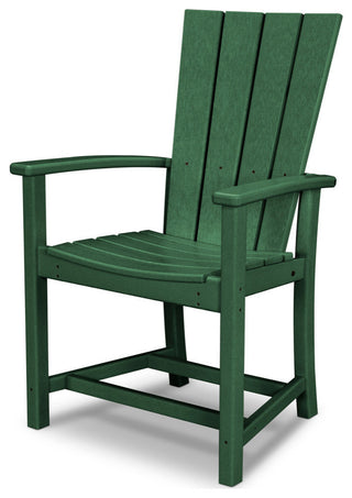 Polywood Quattro Adirondack Dining Chair, Green