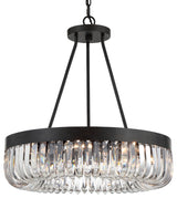 Crystorama Lighting Group ALI-B2008 Alister 8 Light 23"W Ring - Charcoal Bronze