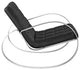 Modern Black Gravitas Upholstered Vinyl Lounge Chair