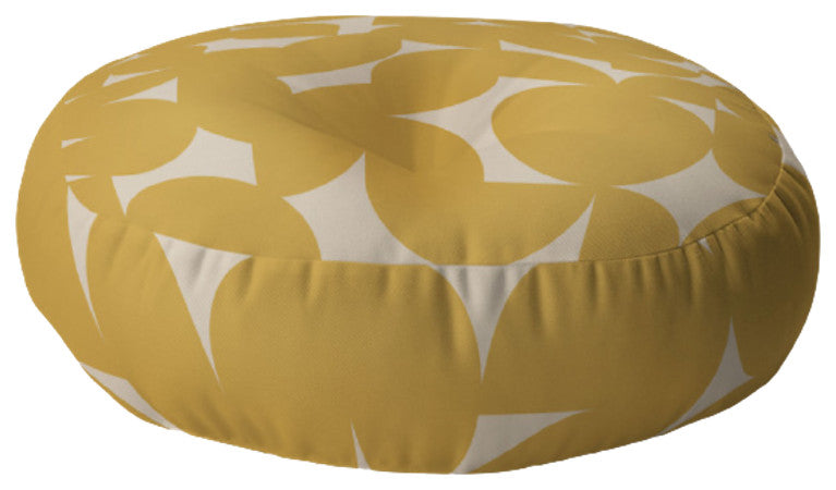 Colour Poems Abstract Shapes Collage IV Floor Pillow Round