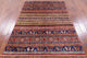 Persian Gabbeh Tribal Hand Knotted Rug 4' 8" X 6' 8" Q8033