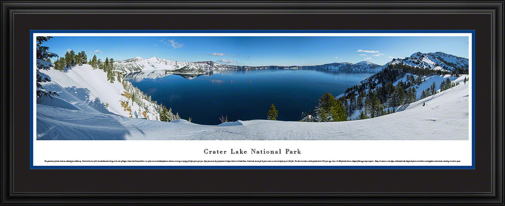 Crater Lake National Park, Winter, Deluxe Frame
