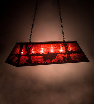 48 Long Buffalo Oblong Pendant