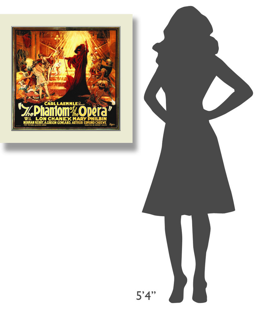 "phantom poster A" Stretched Canvas Giclee by Hollywood Photo Archive, 30x30"