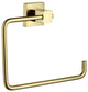 Cube Bathroom Towel Ring, Brushed Gold